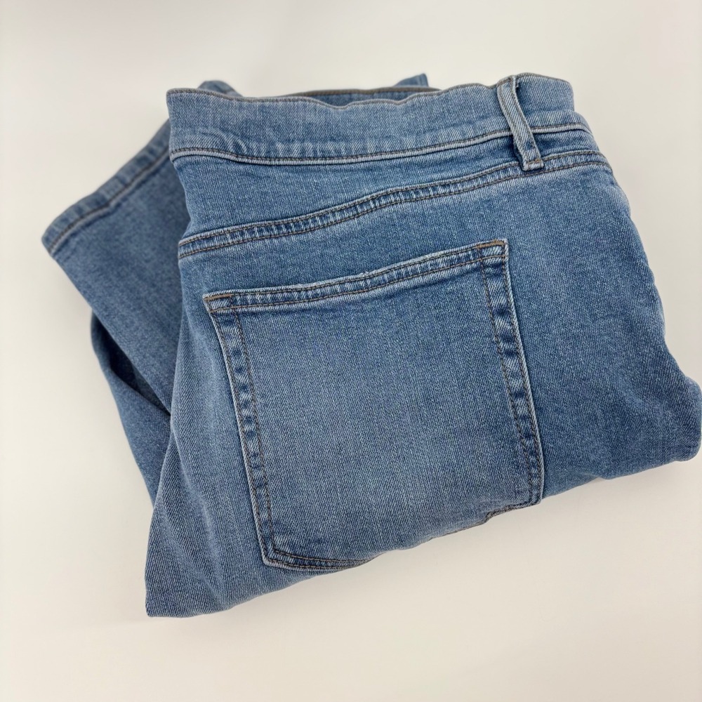 Loft Outlet Womens Skinny Mom Jeans Medium Wash Blue Denim High Rise Size 16